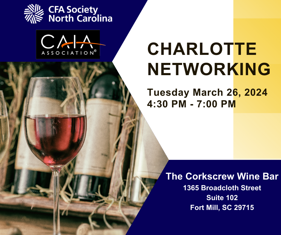 CLT-CFA NC & CAIA Joint Networking Event